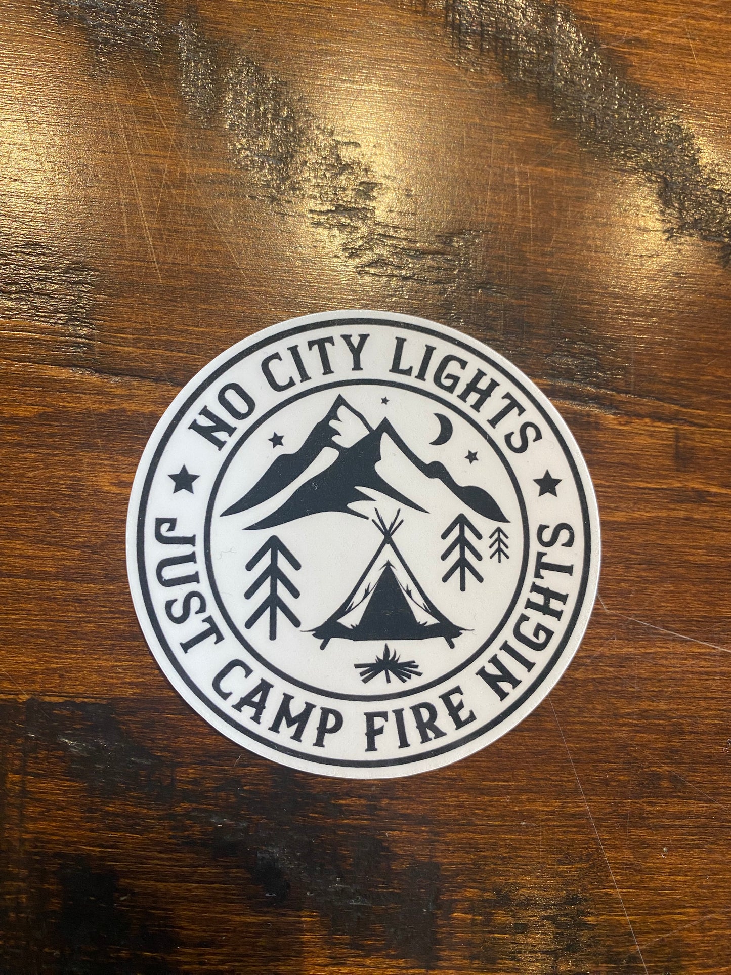 No city lights sticker