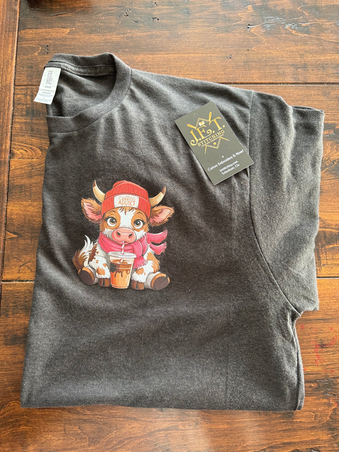 Coffee Cow Long Sleeve Tee