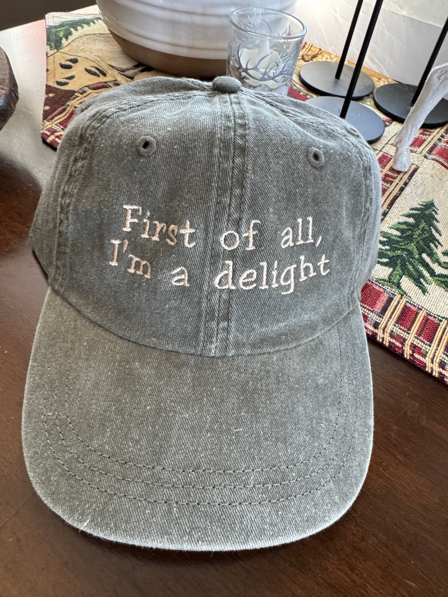 First of all I'm a delight hat