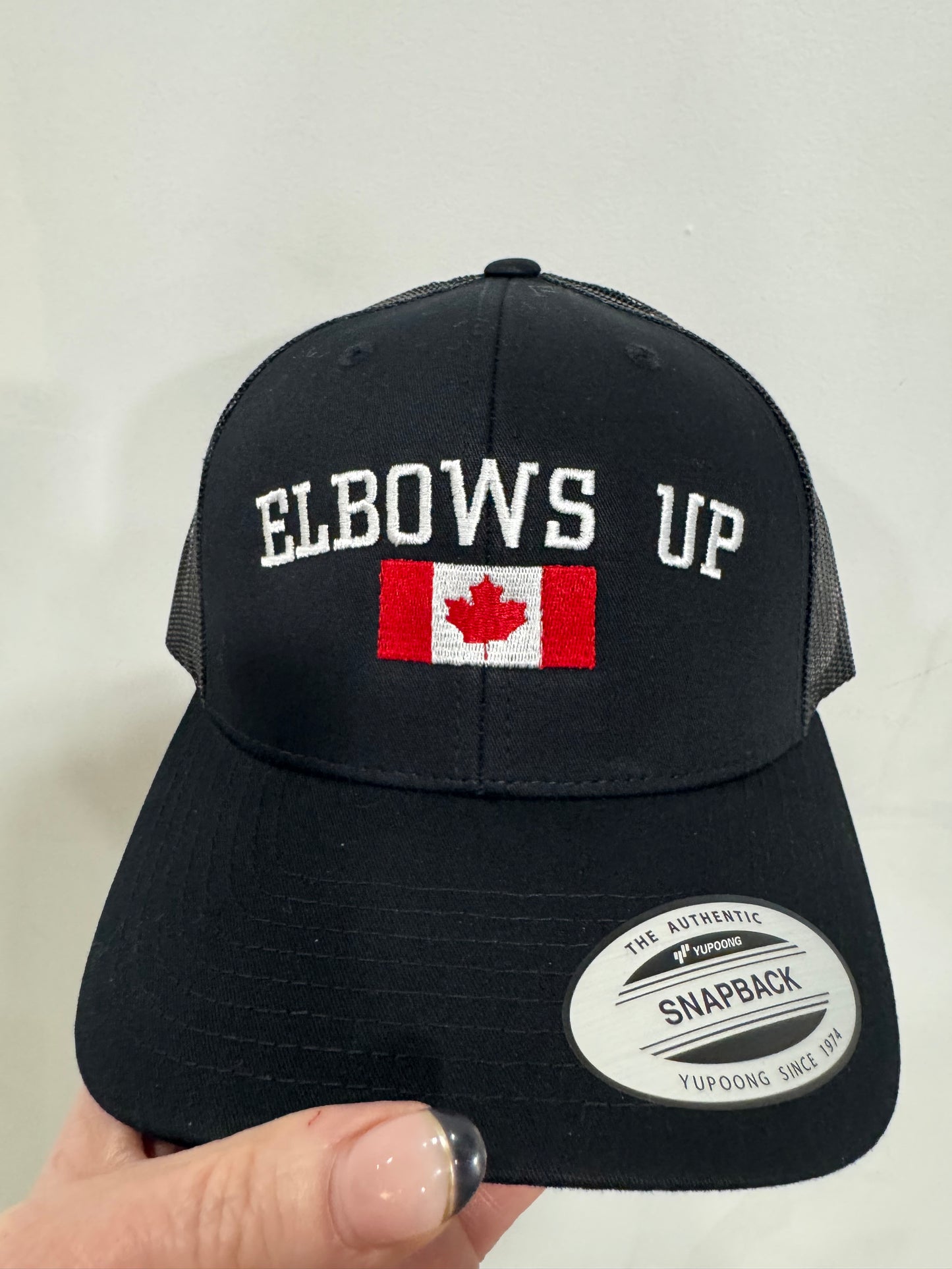Elbows up hat