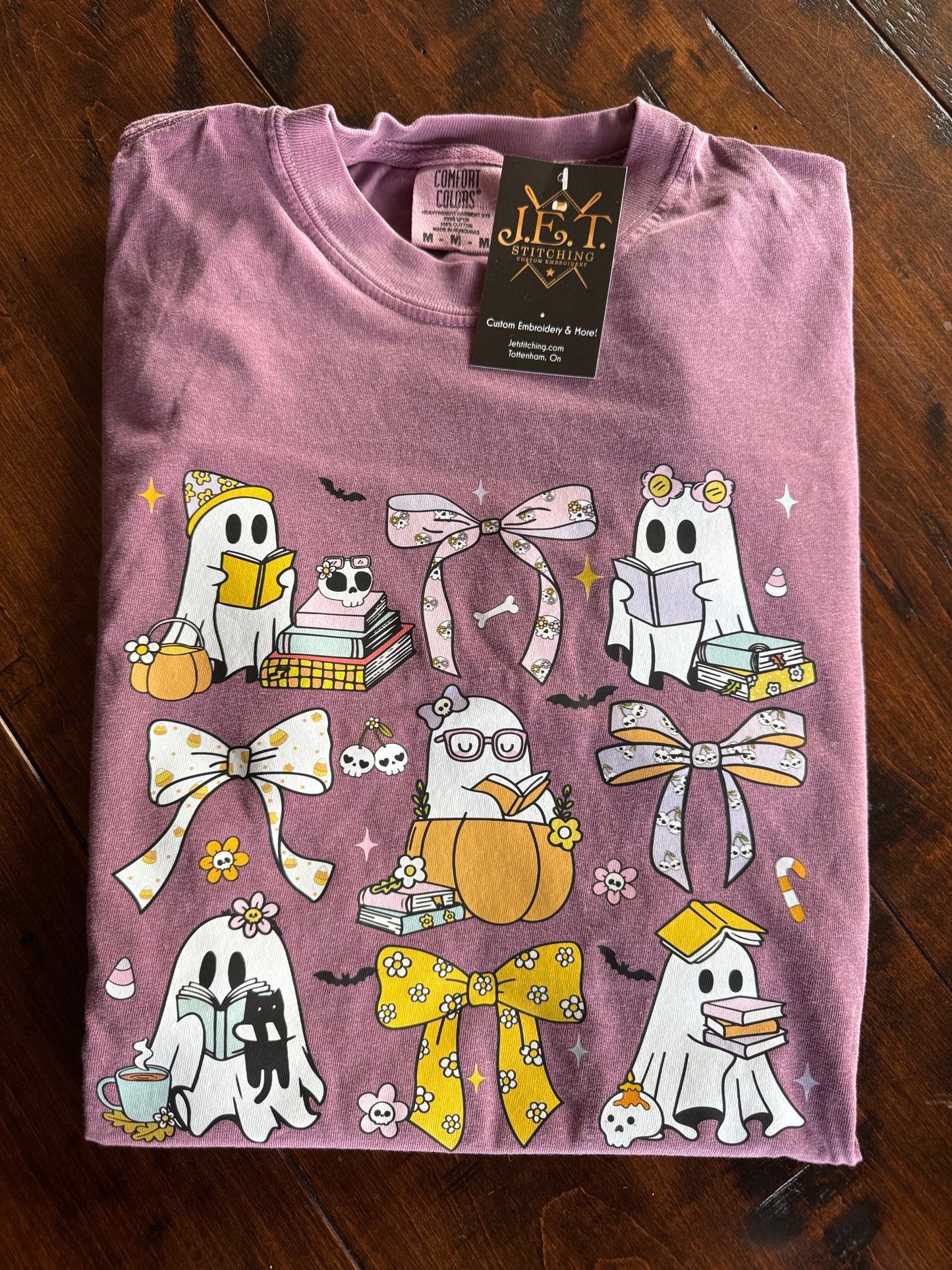 Halloween reading Ghosty tee