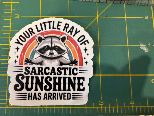 Little ray of sunshine sticker