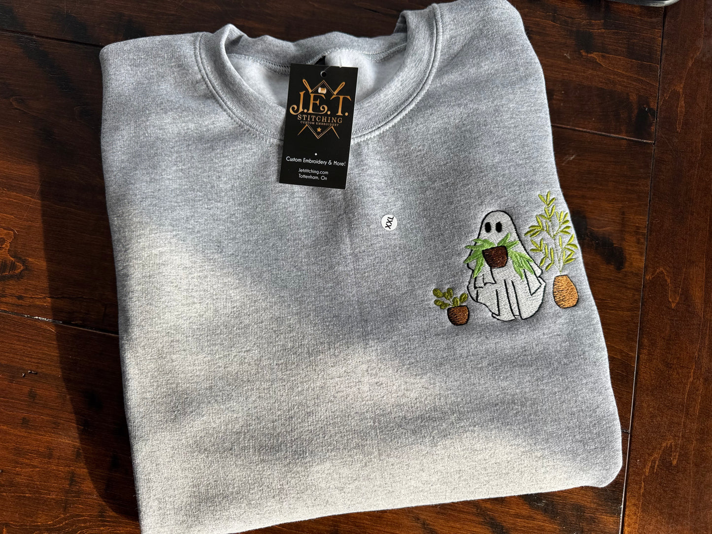 Ghost with plants sweater