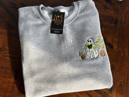 Ghost with plants sweater