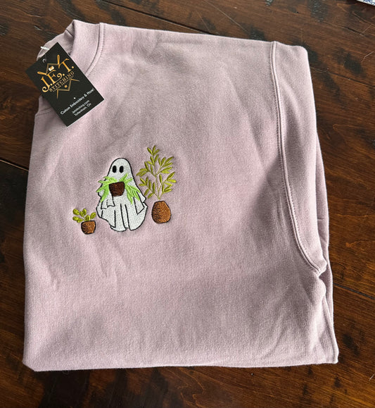 Ghost with plants sweater