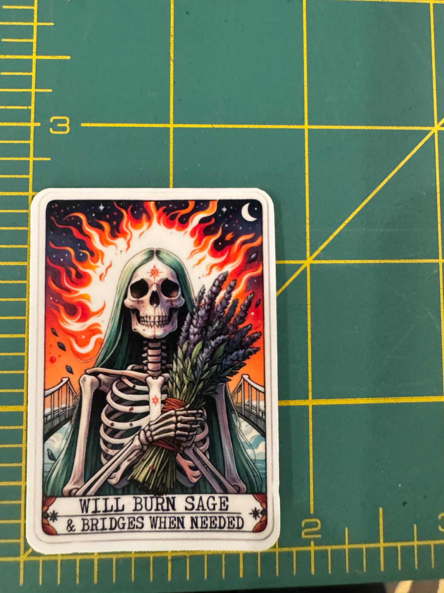 Will burn sage sticker