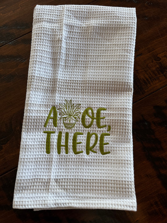 Aloe There tea towel