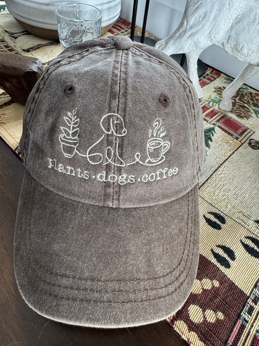Plants Dogs Coffee hat