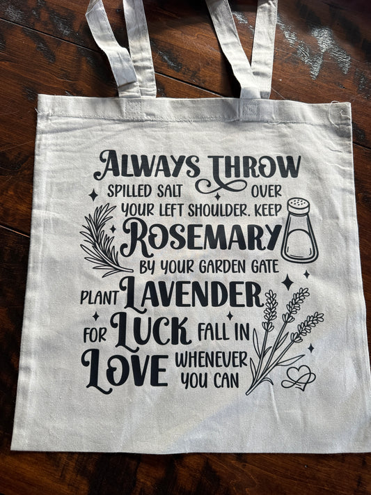 Alway throw salt Bag