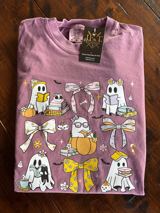 Halloween reading  Ghosty tee