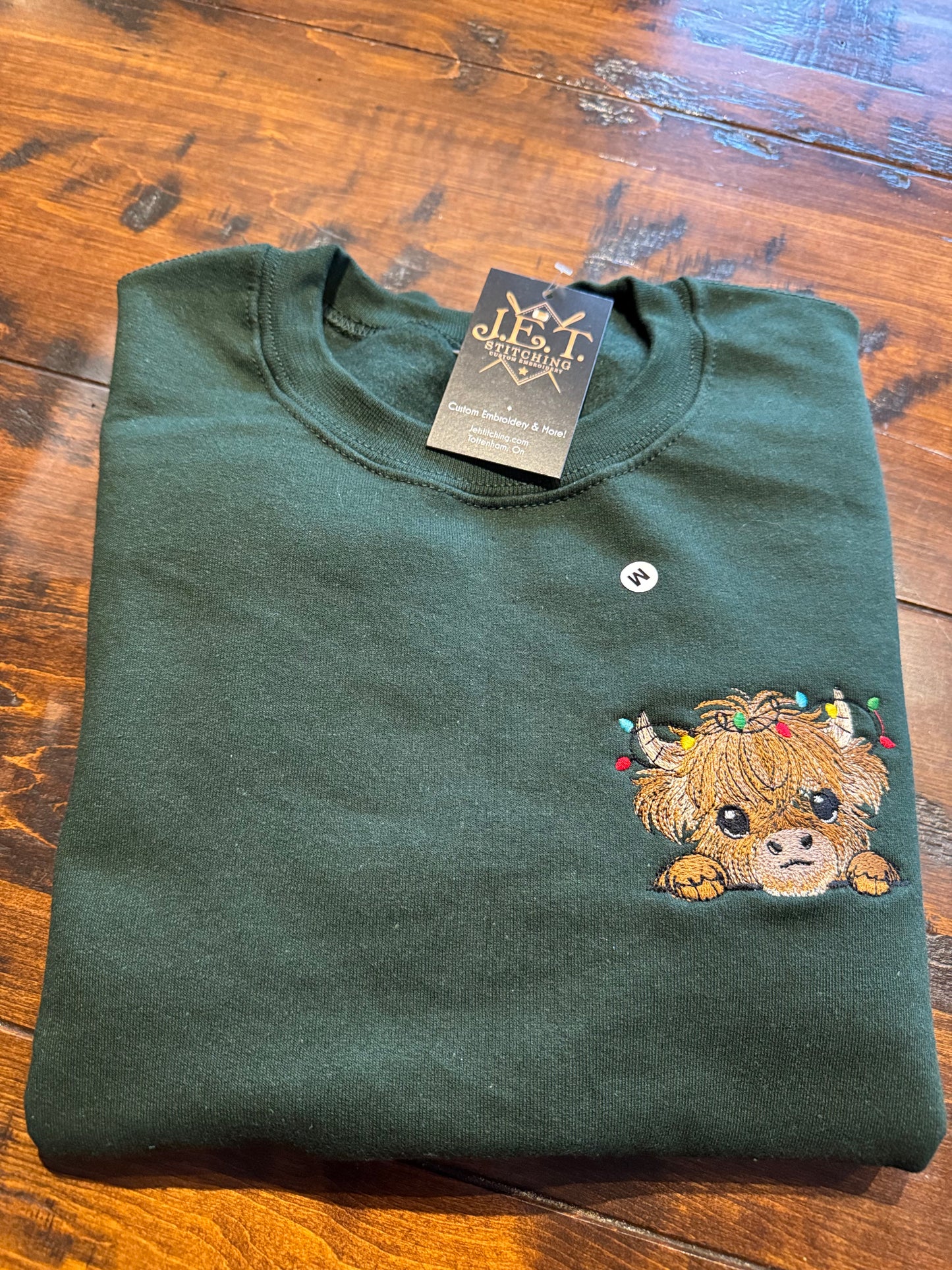 Christmas Highland Cow Sweater