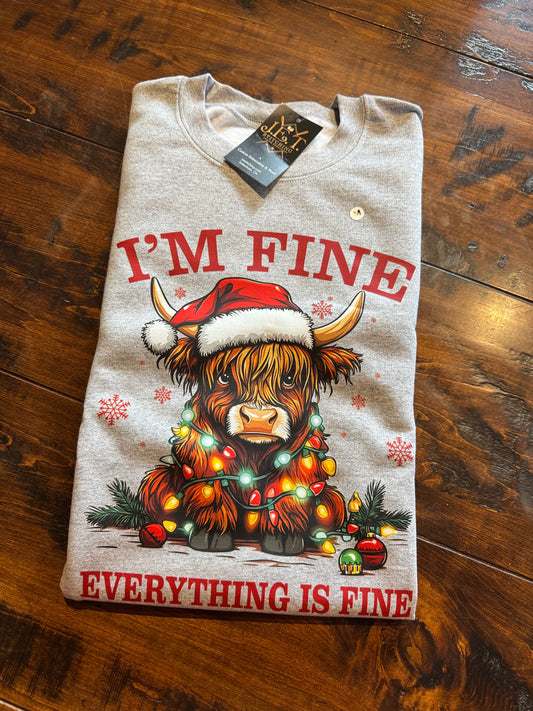 I'm Fine Everything is fine sweater