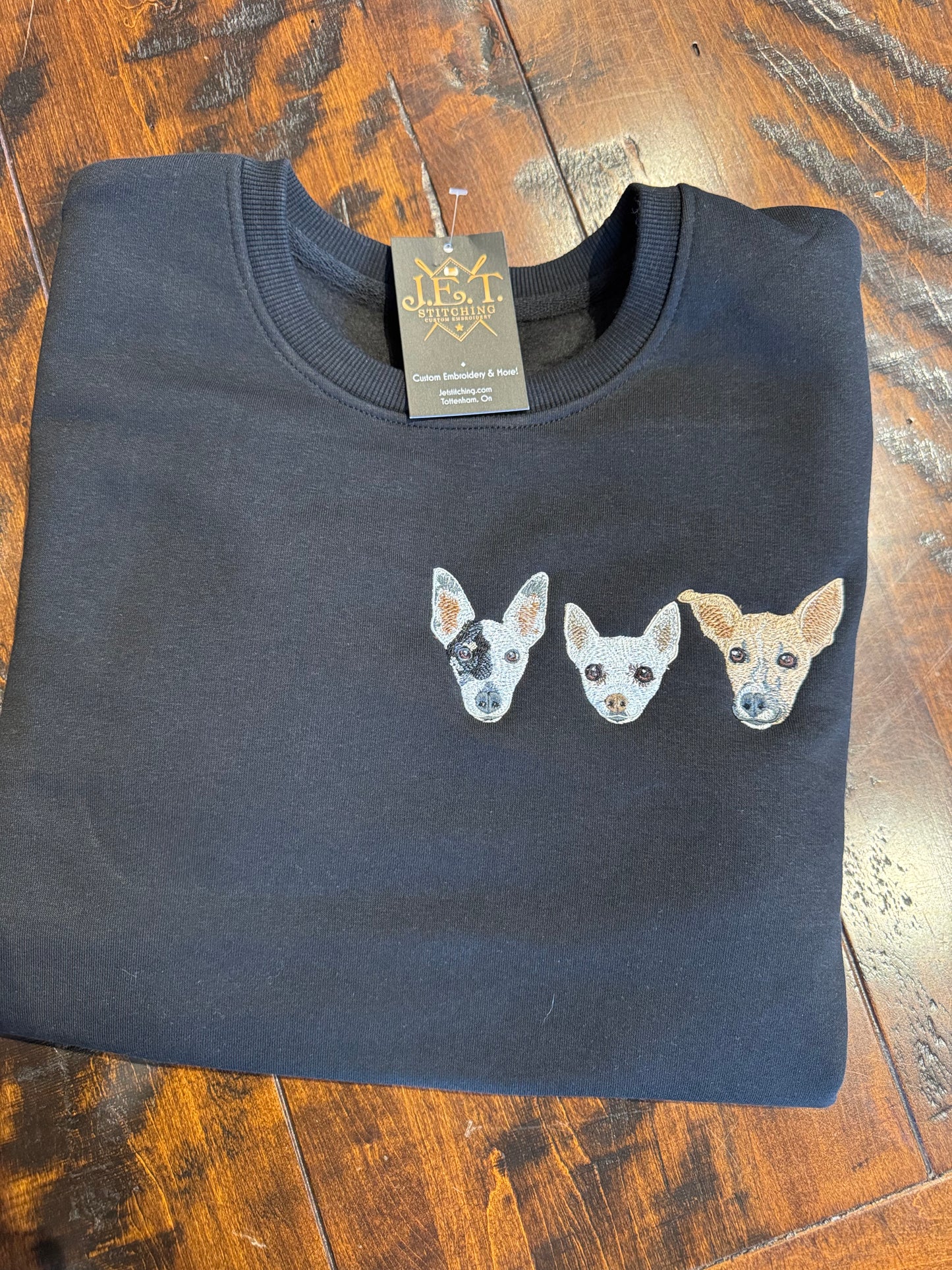 Custom Standard Left chest Pet sweater