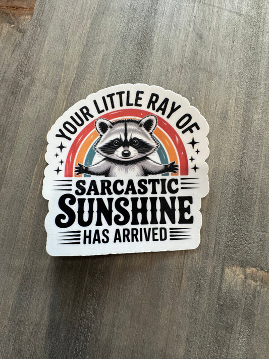 Little ray of sunshine sticker